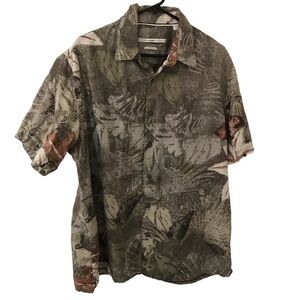 Axis silk cotton blend men’s tropical blend button down shirt